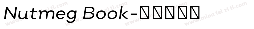 Nutmeg Book字体转换